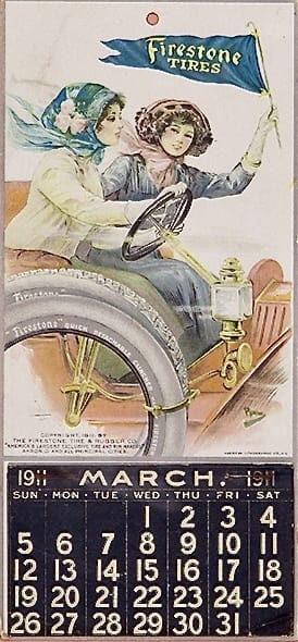 Automotive Calendars: The Ephemera That Keeps On Giving 5 1911firestone