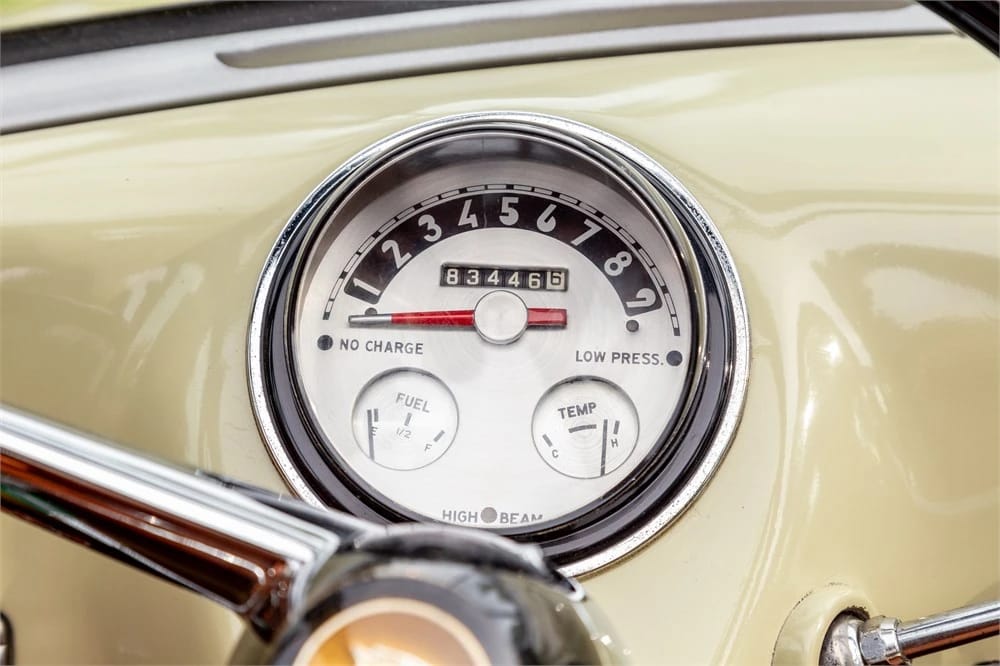 1950 Nash Rambler Convertible Landau: Adorable, Thrifty, But Not Cheap 18 Instrument cluster of a 1950 Nash Rambler Custom with ivory dashboard