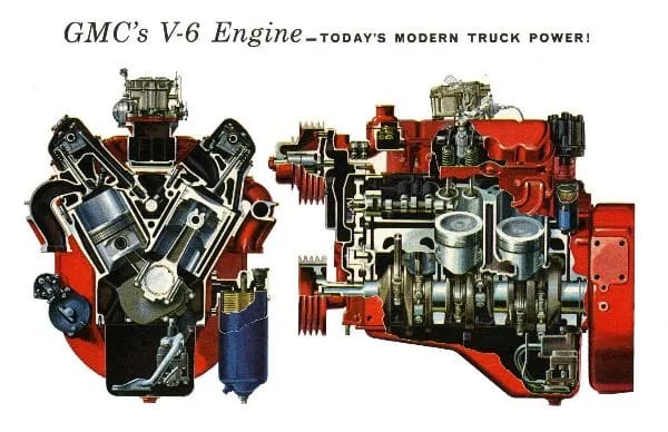 a GMC V6 engine crosssm