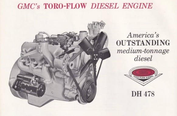 GMC Toro-flow DH 478 V6 diesel engine