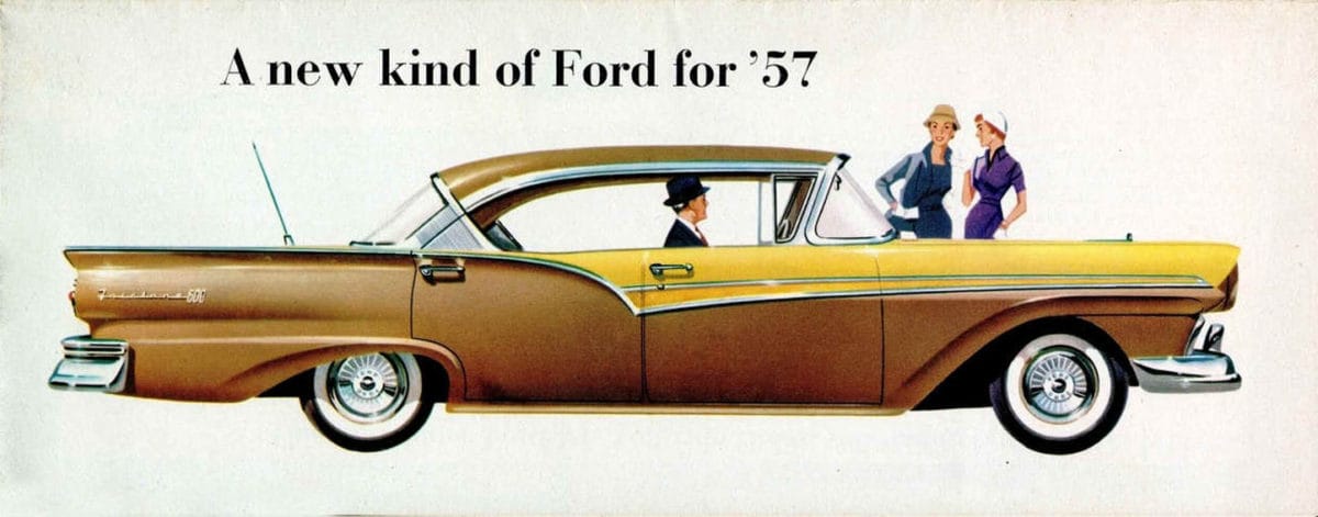 Vintage Dealer Photo: New '59 Fords At The Lot, Ready To Be Driven Away 6 1 1