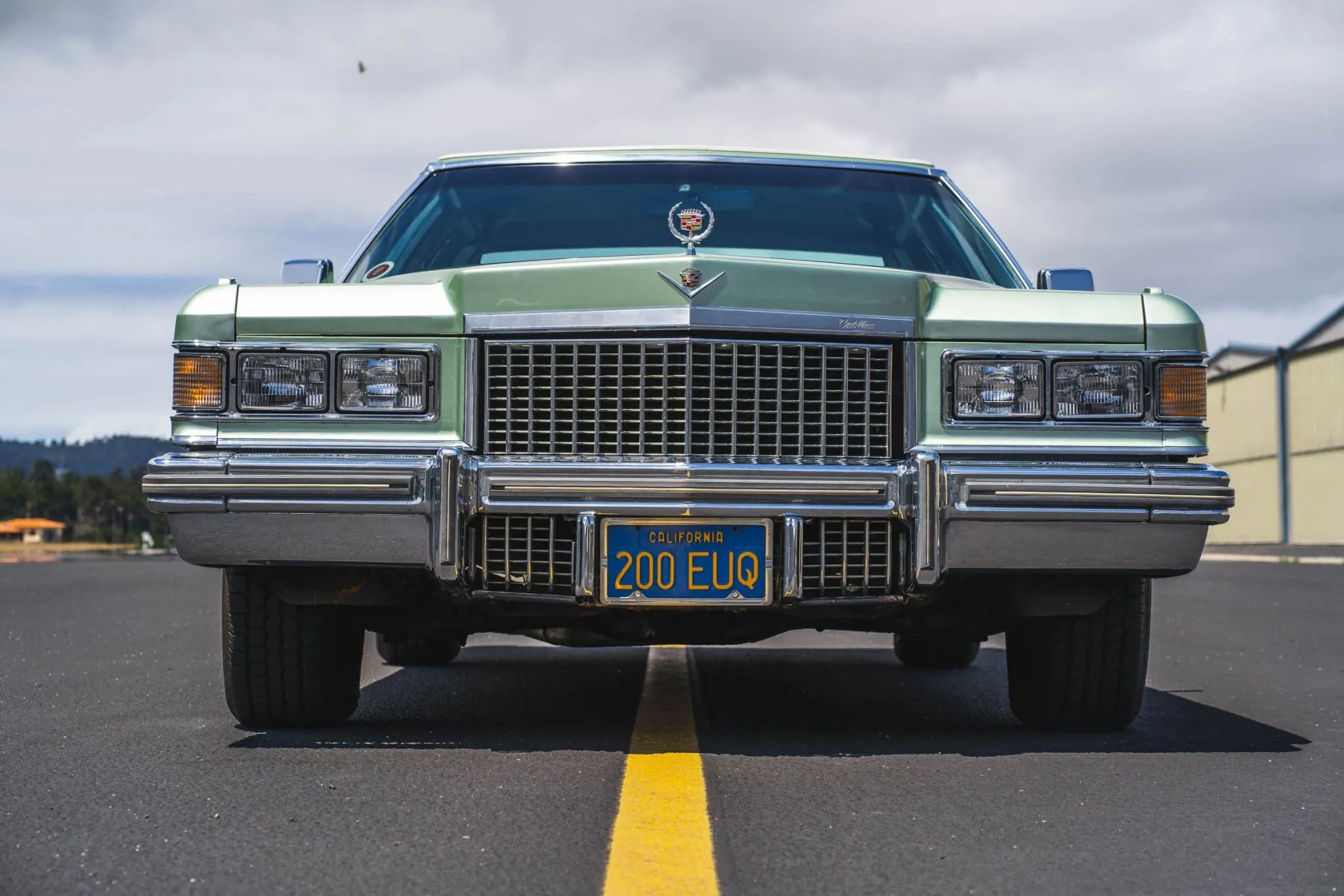 Decade De Ville: Cadillac's Bestselling '70s De Villes 13 Front view of a green 1975 Cadillac Coupe de Ville