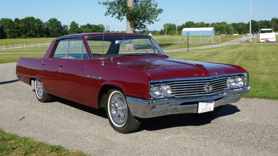 Full-Size Buicks Of The 1960s: How Buick Reinvented Its Lineup Between 1959 And 1970 11 Right front 3q view of a dark red 1964 Buick LeSabre four-door hardtop