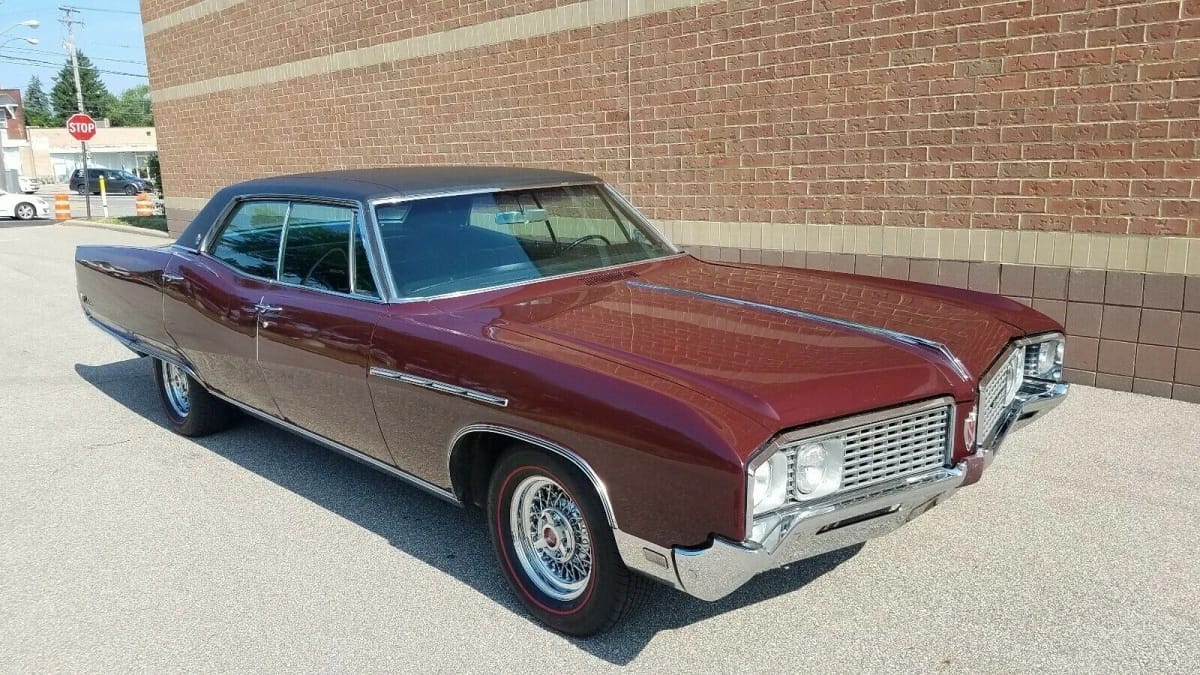 Full-Size Buicks Of The 1960s: How Buick Reinvented Its Lineup Between 1959 And 1970 26 Right front 3q view of a maroon 1968 Buick Electra 225 with a black vinyl top and wire wheels