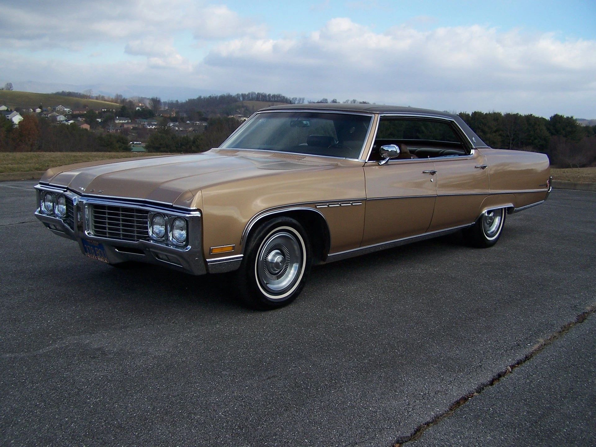 Full-Size Buicks Of The 1960s: How Buick Reinvented Its Lineup Between 1959 And 1970 31 Left front 3q view of a brown 1970 Buick Electra 225 four-door hardtop with a black vinyl top