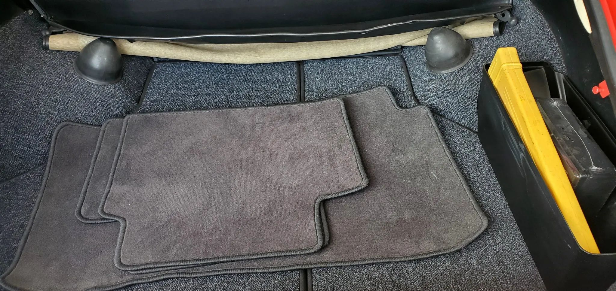 1972 BMW 2000 Touring – Rare BMW 2002 Hatchback Version, Never Sold In The U.S. 14 Trunk of a 1972 BMW 1800 Touring, with floor mats stacked in the bottom