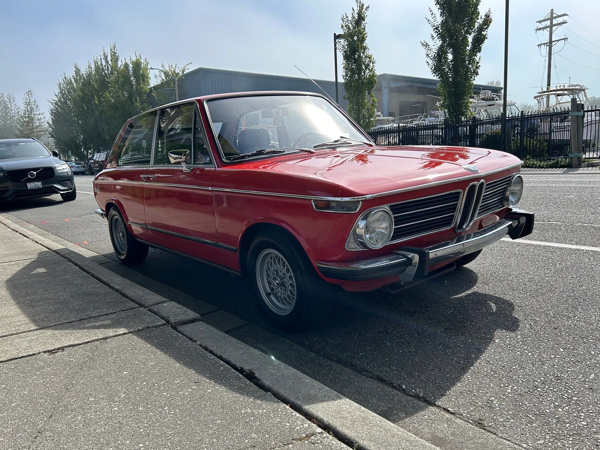 1972 BMW 2000 Touring – Rare BMW 2002 Hatchback Version, Never Sold In The U.S. 1 Right front 3q view of a Verona Red 1971 or 1972 BMW 2000 Touring