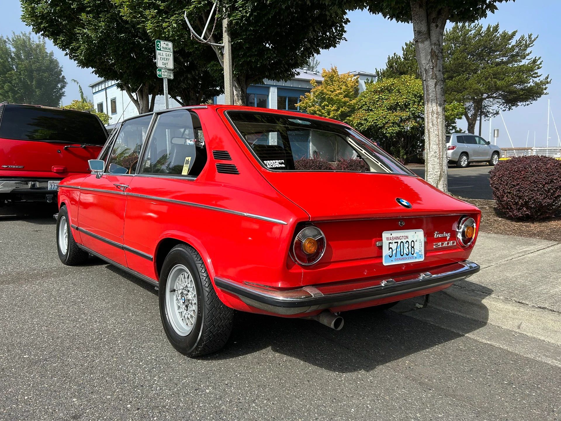 1972 BMW 2000 Touring – Rare BMW 2002 Hatchback Version, Never Sold In The U.S. 5 Left rear 3q view of a Verona Red 1971 or 1972 BMW 2000 Touring