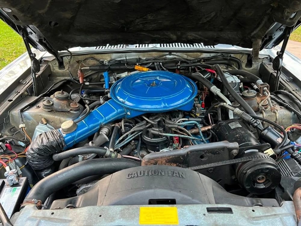 1977–1980 Lincoln Versailles: Slow-Selling, Cynical, But Very Profitable 21 Ford 302 engine under the hood of a 1979 Lincoln Versailles