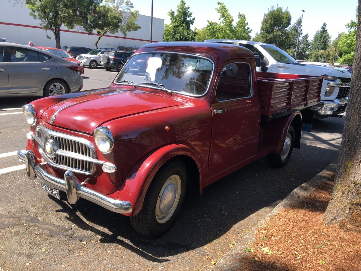 Curbside Classic: 1956 Fiat 1100 Pickup - The Cutest Shopping Cart At Costco 1 IMG 3648