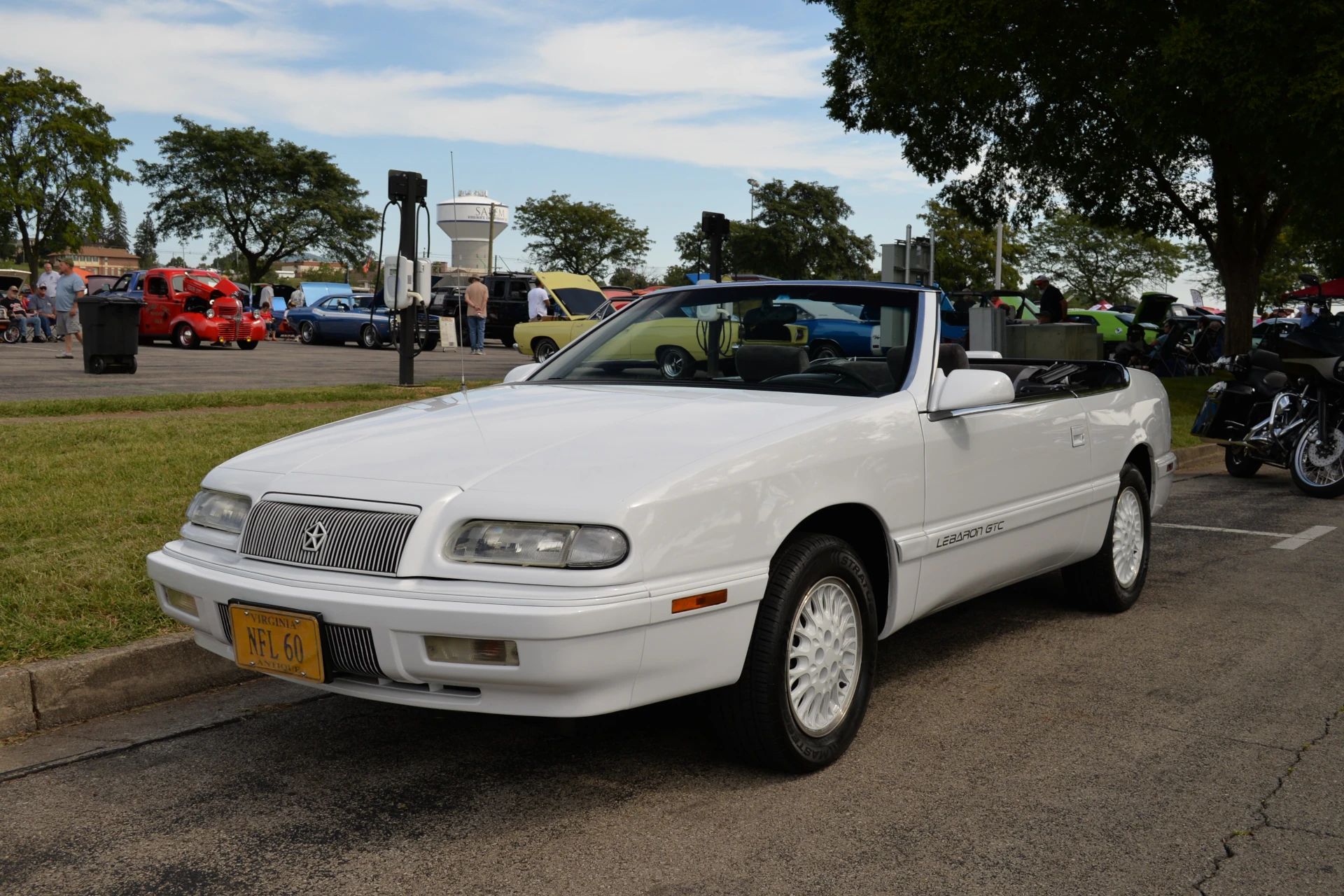 1994–1995 Chrysler LeBaron GTC Convertible – A Rental Car Favorite Nears Its Final Curtain 1 Photo of a Bright White 1994 or 1995 Chrysler LeBaron GTC convertible with white alloy wheels