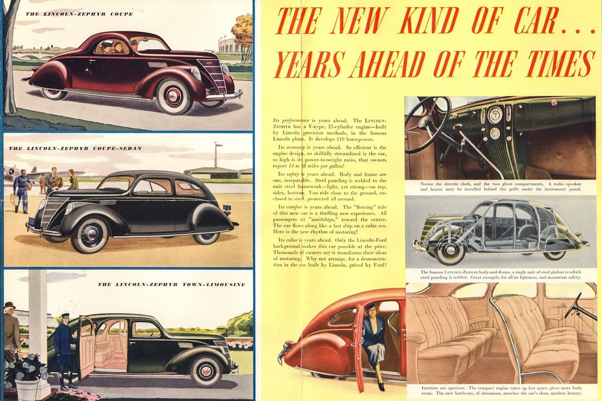 zephyr 1937brochure range