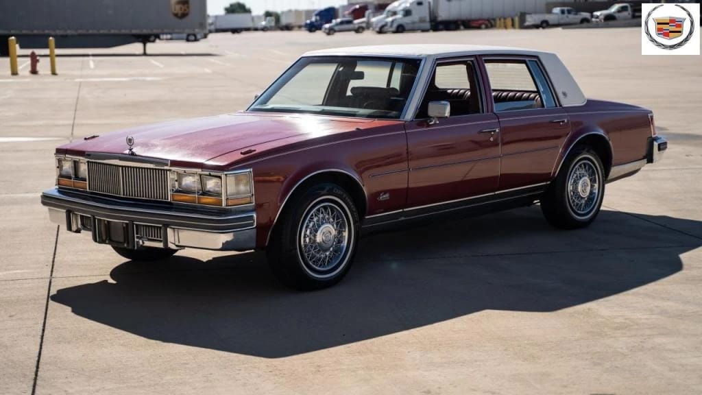 1985 Cadillac De Ville 4.3 V-6 Diesel: The Most Underpowered Cadillac Since Before WW2 3 Left front 3q view of a red 1978 Cadillac Seville with a white vinyl top