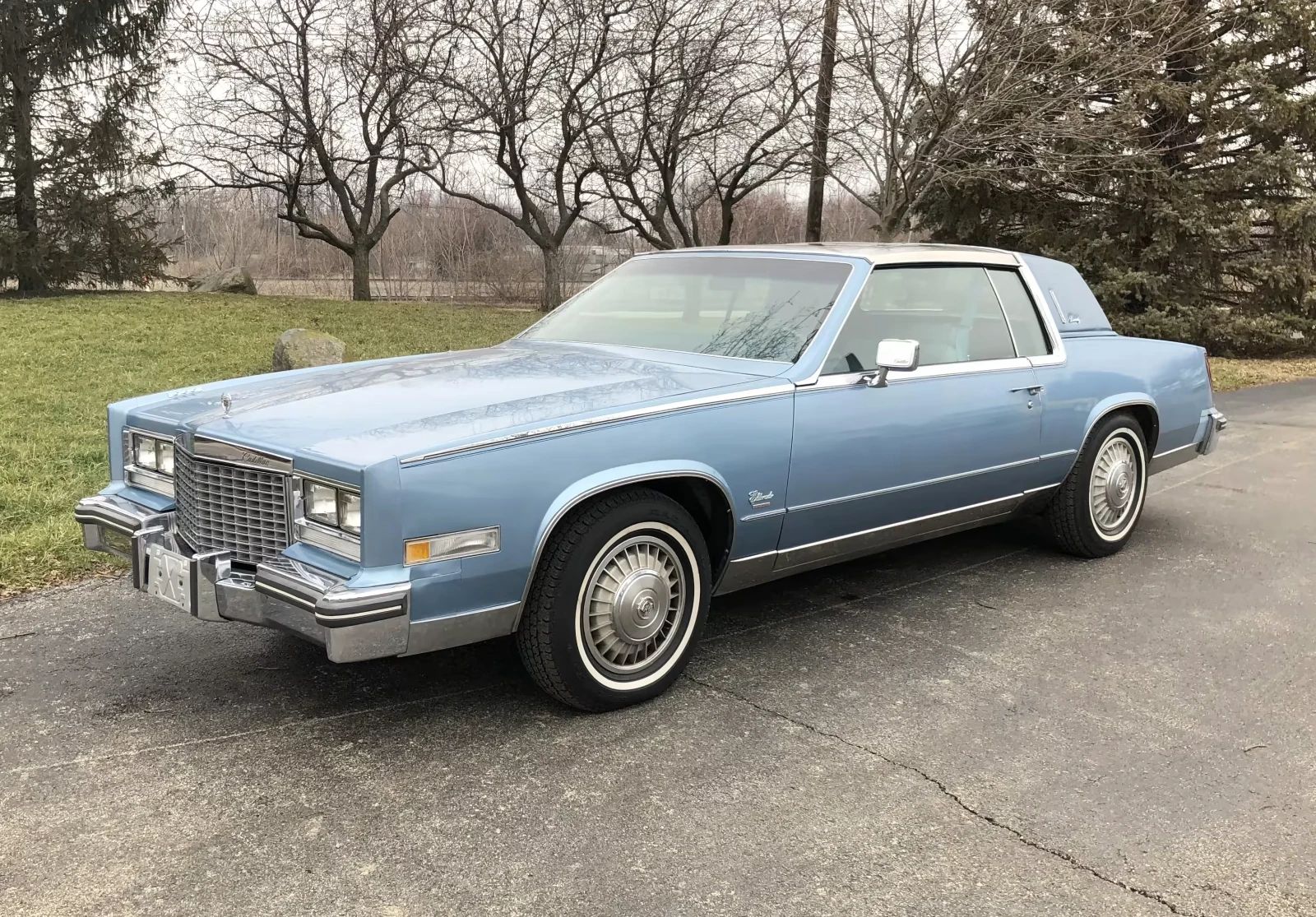 1985 Cadillac De Ville 4.3 V-6 Diesel: The Most Underpowered Cadillac Since Before WW2 5 Left front 3q view of a blue 1979 Cadillac Eldorado Biarritz