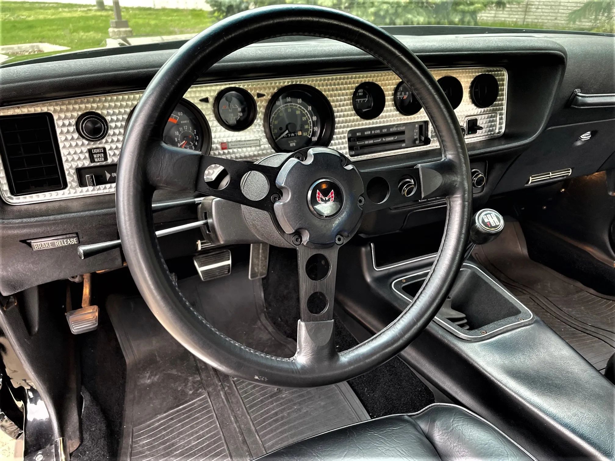 Vintage M/T Road Test: 1979 Pontiac Firebird Formula – Last Call For The Hot L78/W72 Pontiac 400 V8 17 Dashboard and steering wheel of a 1979 Pontiac Firebird Formula