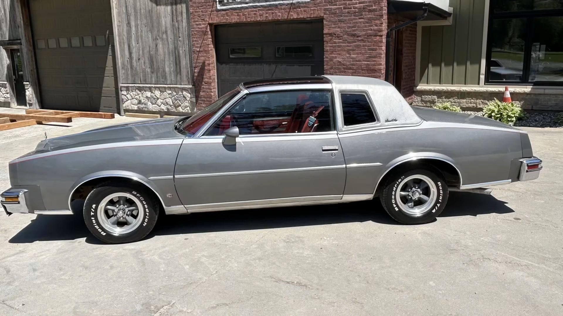 Vintage M/T Road Test: 1979 Pontiac Grand Prix SJ – Rare 4-Speed Manual In A Pontiac PLC Placeholder 9 Left side view of a two-tone gray and silver 1979 Pontiac Grand Prix