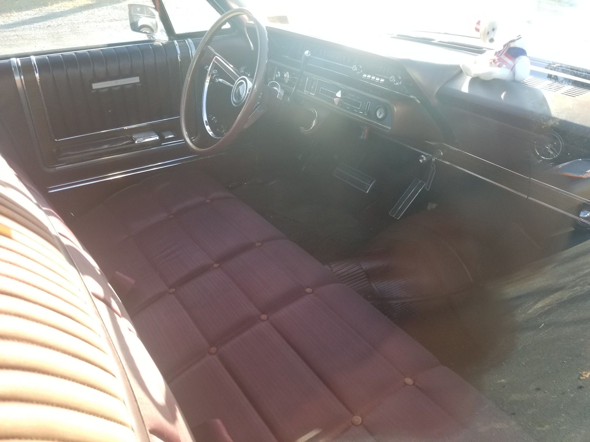 1965 Ford Galaxie 500 LTD: In Honor Of The VHS Car Commercial Compilation 5 Picture of 1965 Ford LTD interior with medium red cloth bench seat