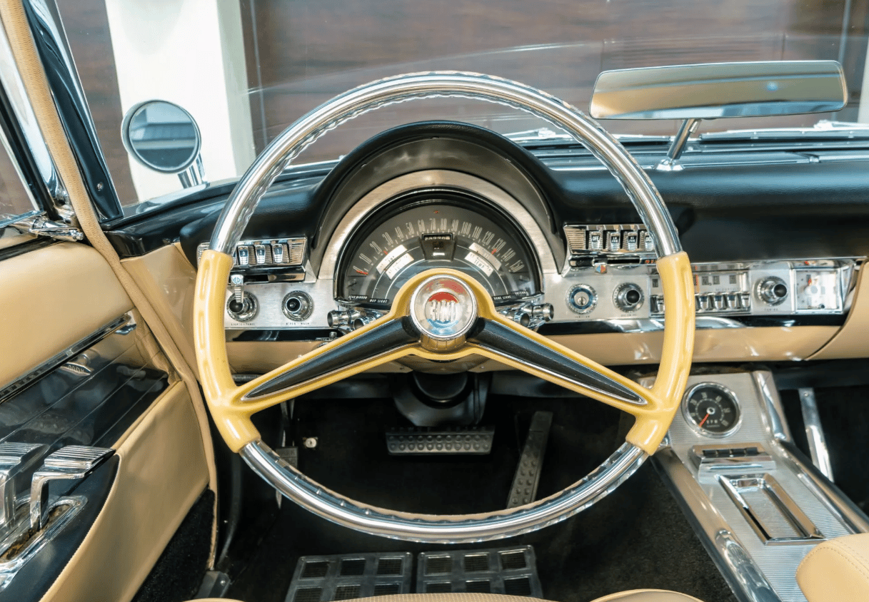 From Chrome To Clear Plastic: Bold Steering Wheels Of The 1950s & 1960s 32 Transparent steering wheel of a 1960 Chrysler 300F with tan interior