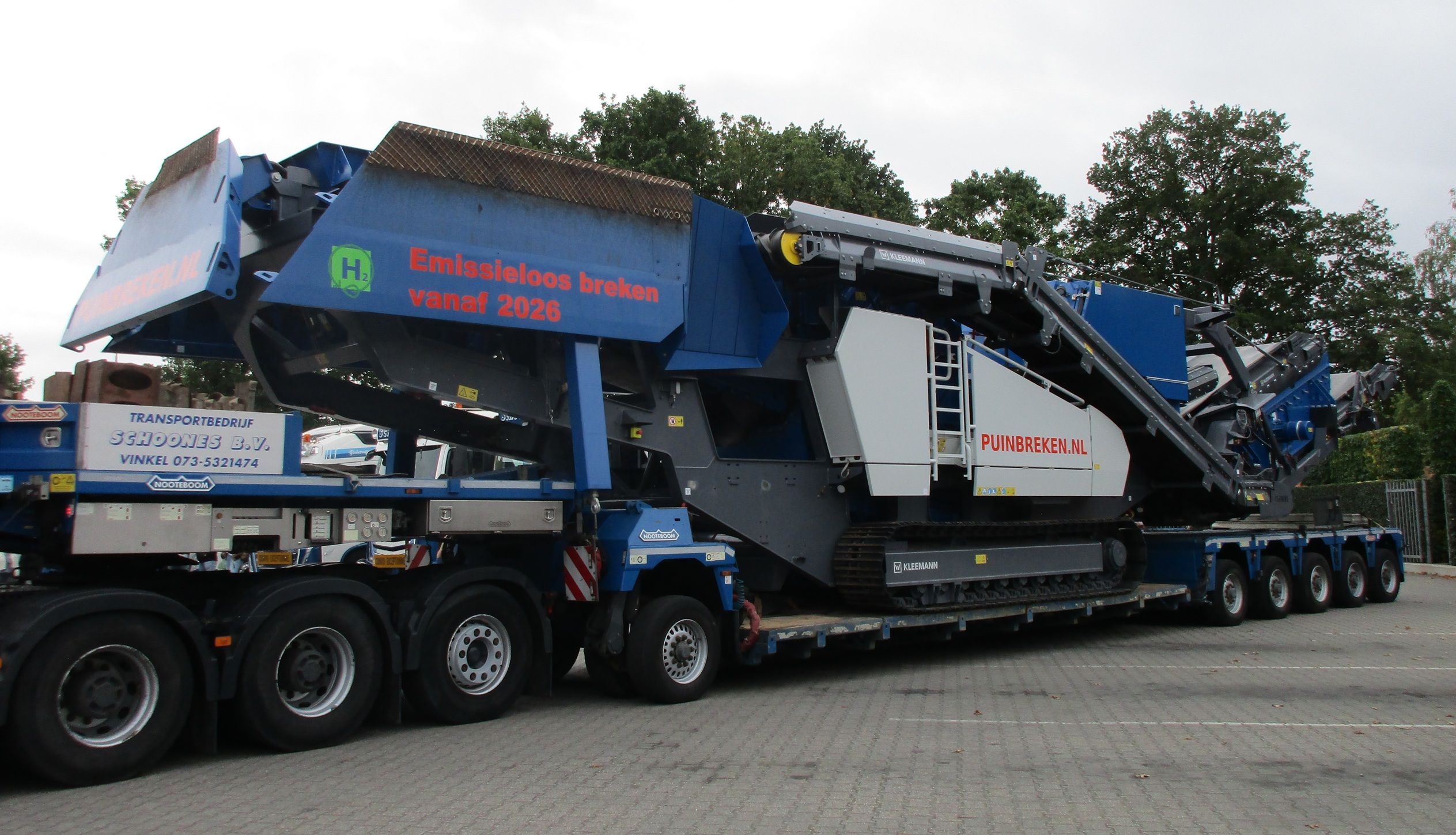 CC Global: From The Files Of Transportbedrijf Schoones – The Kleemann Episode 6 Schoones - Volvo FH16-750 10x4/*6 - Nooteboom 1-bed-5 - Kleemann impact crusher - 6