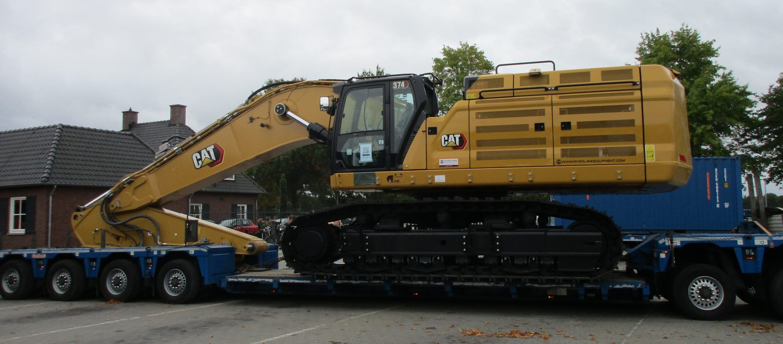 Transportbedrijf Schoones - Volvo FH16-750 8x4/4 - Nooteboom 2-bed-4 - Cat 374 excavator - 7