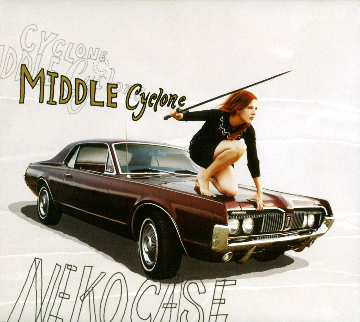 Front album sleeve art for the Neko Case album Middle Cyclone