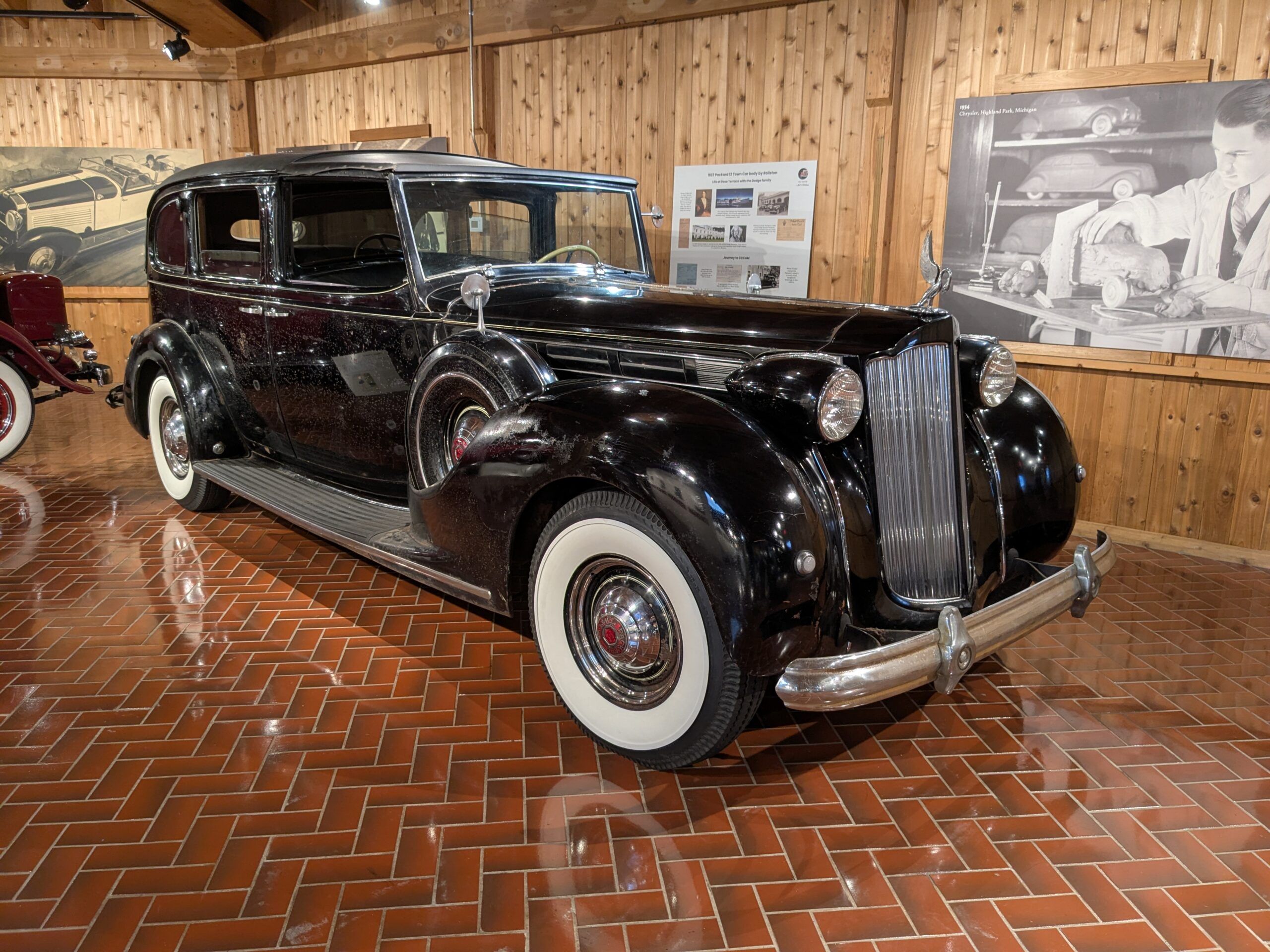 1938 Packard Twelve Town Car By Rollston: A Packard Fit For The Dodge Family 1 Picture of Anna Dodge's 1937/8 Packard Rollston Town Car at the Classic Car Club of America Museum in Hickory Corners, Michigan.