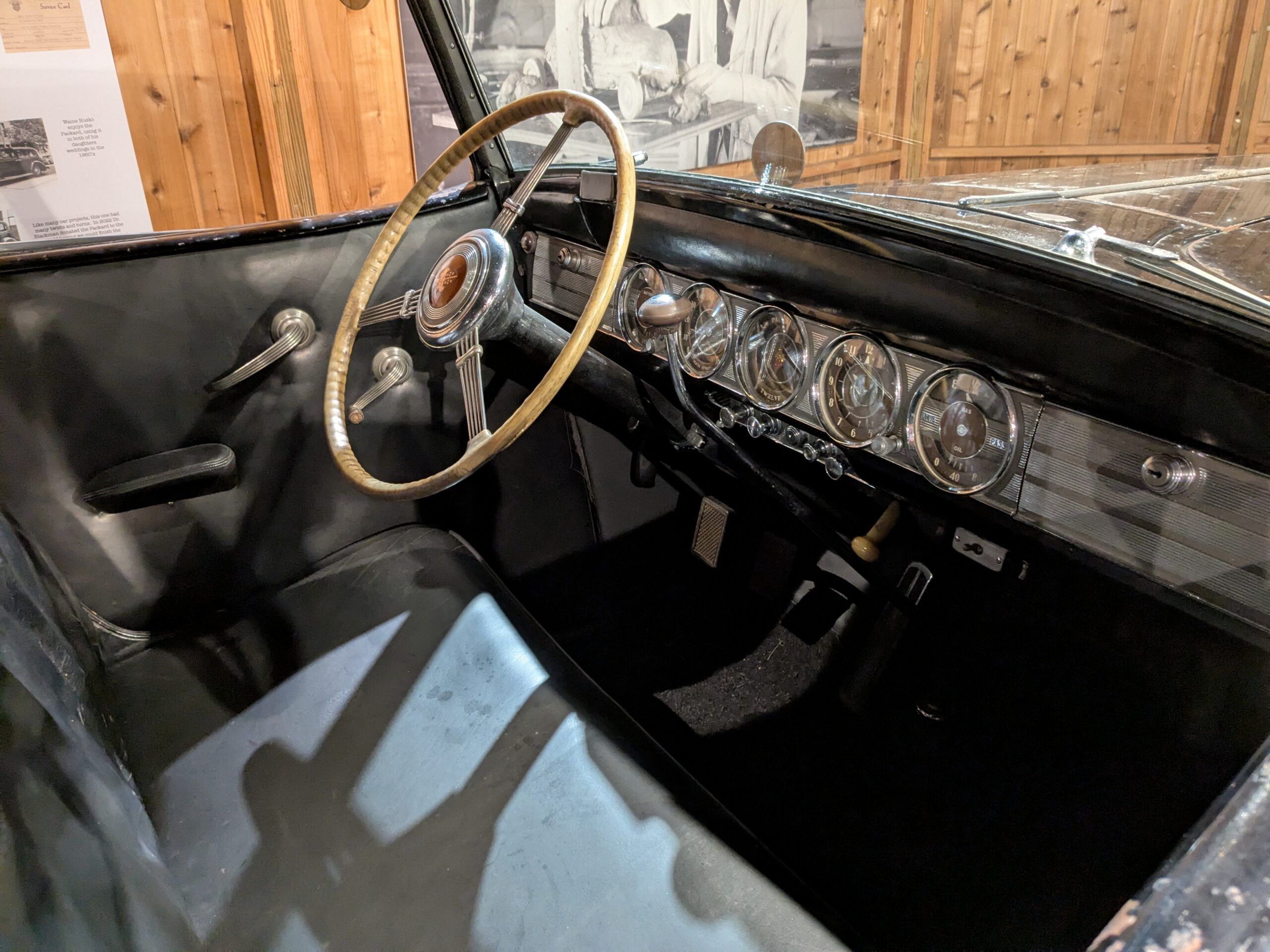 1938 Packard Twelve Town Car By Rollston: A Packard Fit For The Dodge Family 6 Picture of driver's compartment of 1937/8 Packard Rollston Town Car