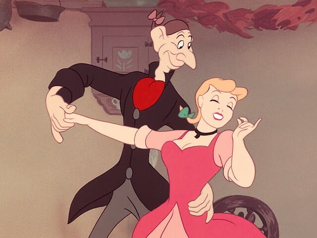 1971 Dodge Challenger R/T: A Halloween Escape Machine 2 Still image from animated Disney feature with a dancing Ichabod Crane and Katrina Van Tassel