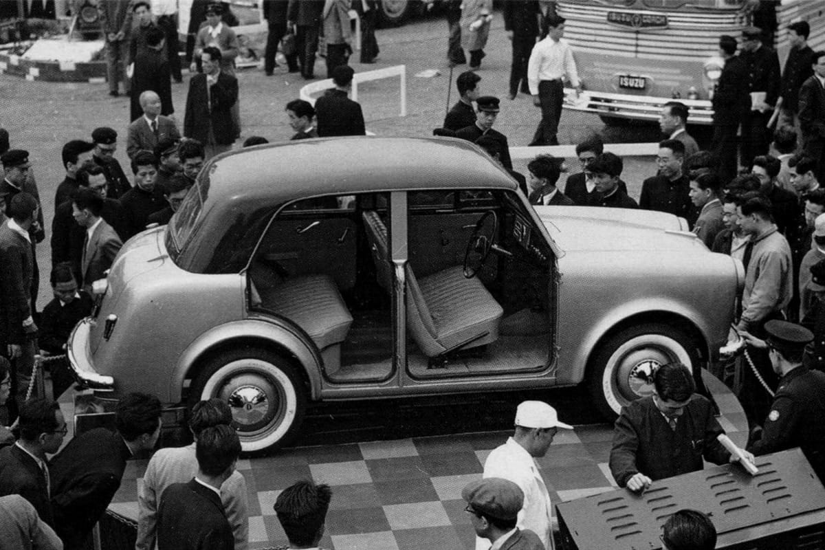 Museum Classic: 1956 Datsun 113 Sedan – A Giant Awakes 5 1955 Datsun 110 TokyoMotorShow 01