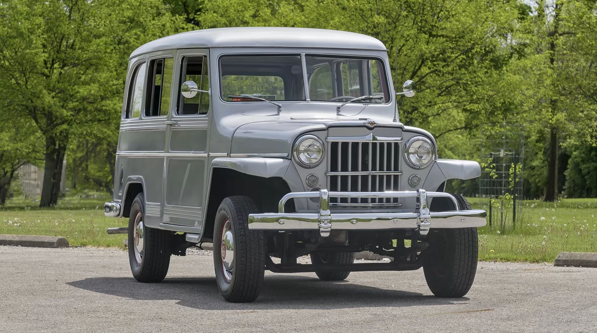 Vintage Ads: How Willys Jeep Tried To Lure Jeep Dealers In The 1950s And Early 1960s 4 Right front 3q view of a silver 1956 Jeep Utility Wagon