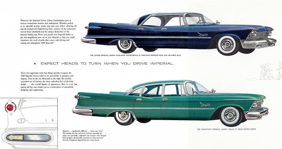 Car Show Classic: 1958 Imperial Southampton “Pointer 1” – As Seen On Japanese TV! 6 1958 Imperial sedans