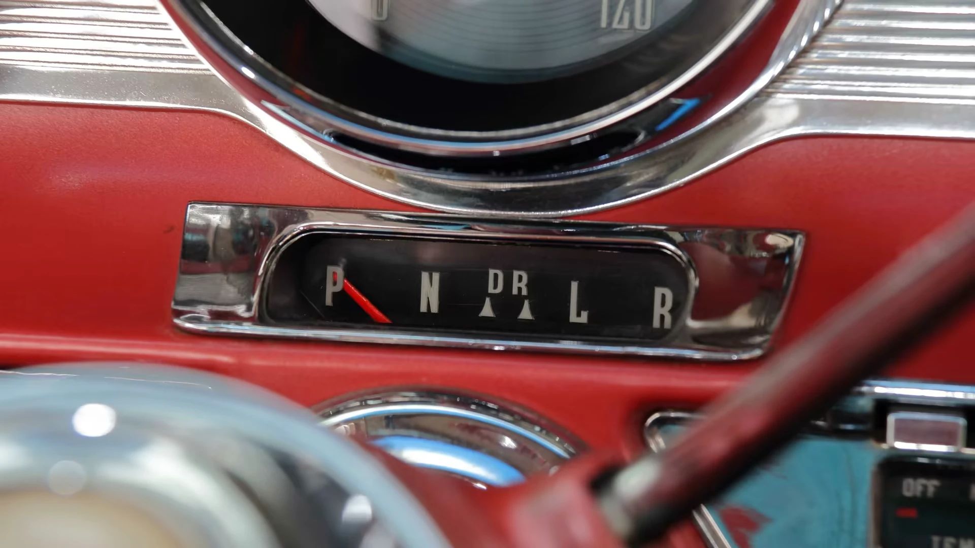 Hydra-Matic shift quadrant in a 1959 Pontiac Bonneville