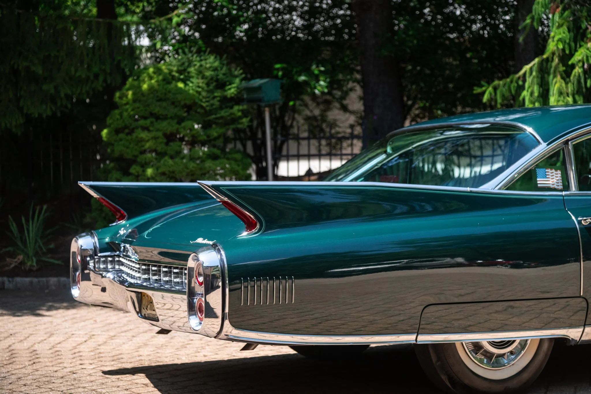 1960 Cadillac Fleetwood Sixty Special: Enviably Green, But No A/C 13 Tail of a green 1960 Cadillac Fleetwood Sixty Special four-door hardtop