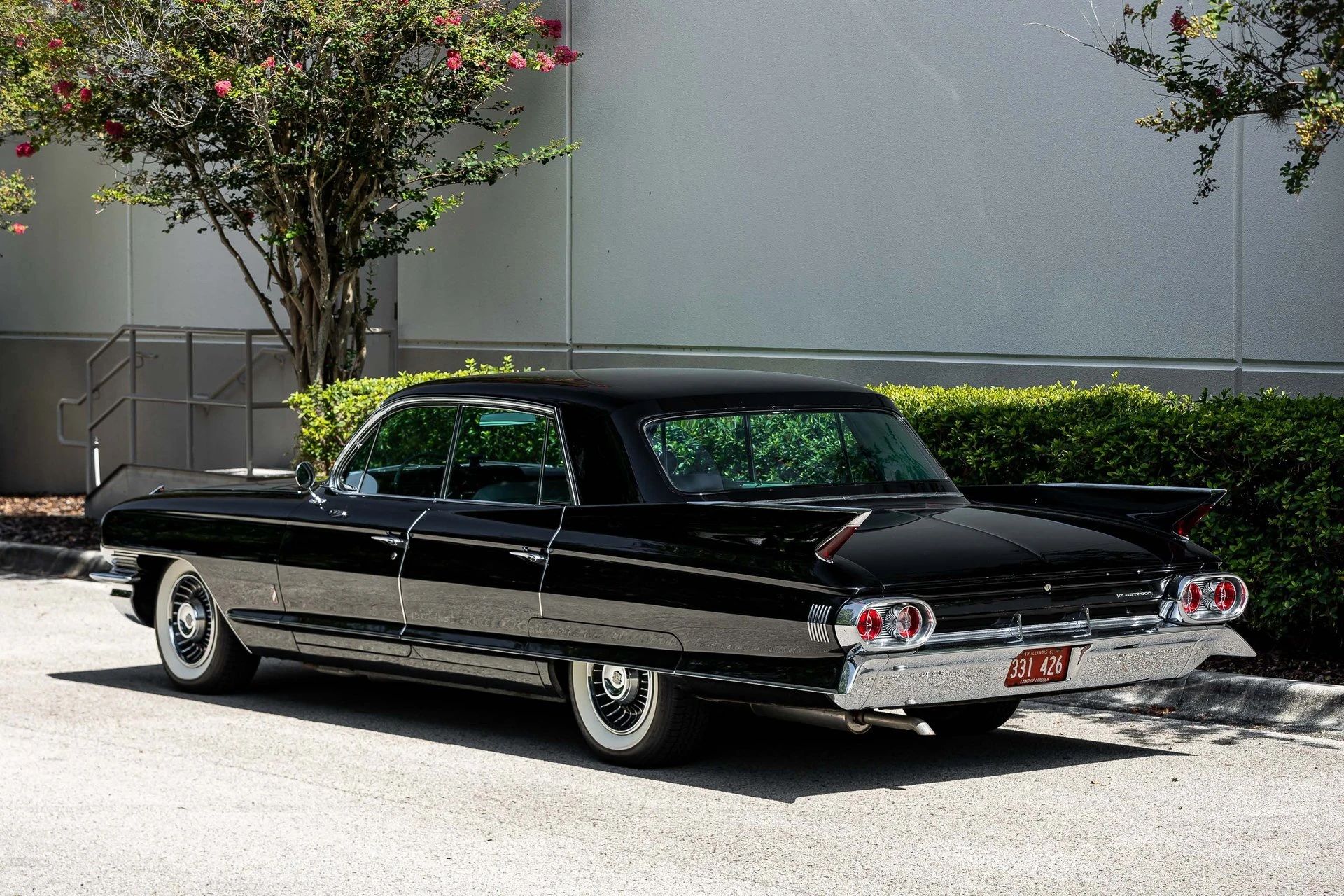 1960 Cadillac Fleetwood Sixty Special: Enviably Green, But No A/C 24 Left rear 3q view of a black 1961 Cadillac Fleetwood Sixty Special four-door hardtop