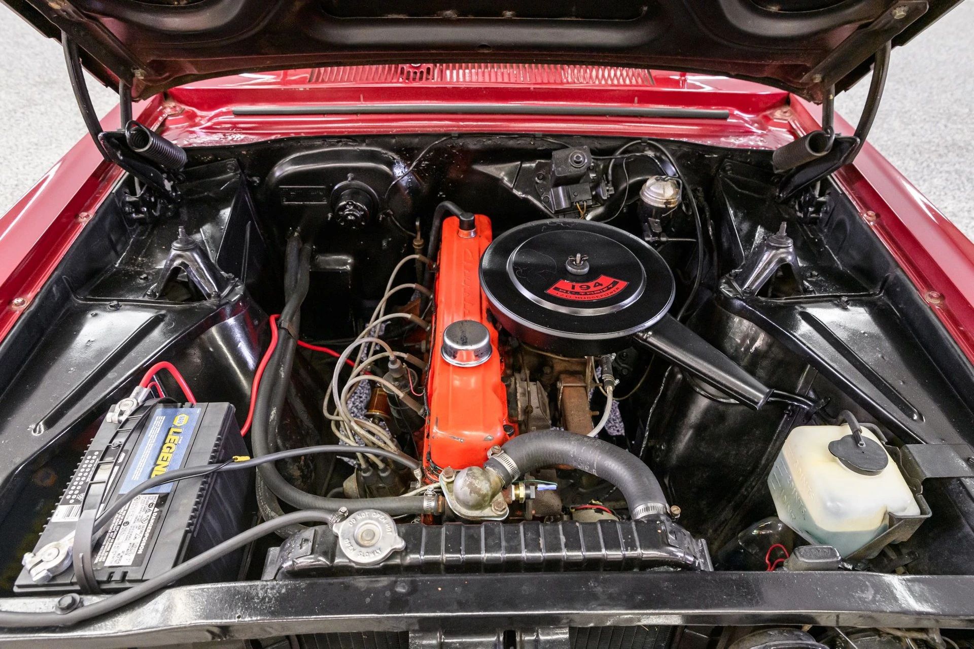 CC Tech: Inside The 1962 Chevy II/Nova: More Like A Ford Falcon Than A Camaro 11 Engine bay of a Honduras maroon 1962 Chevy II 300 sedan