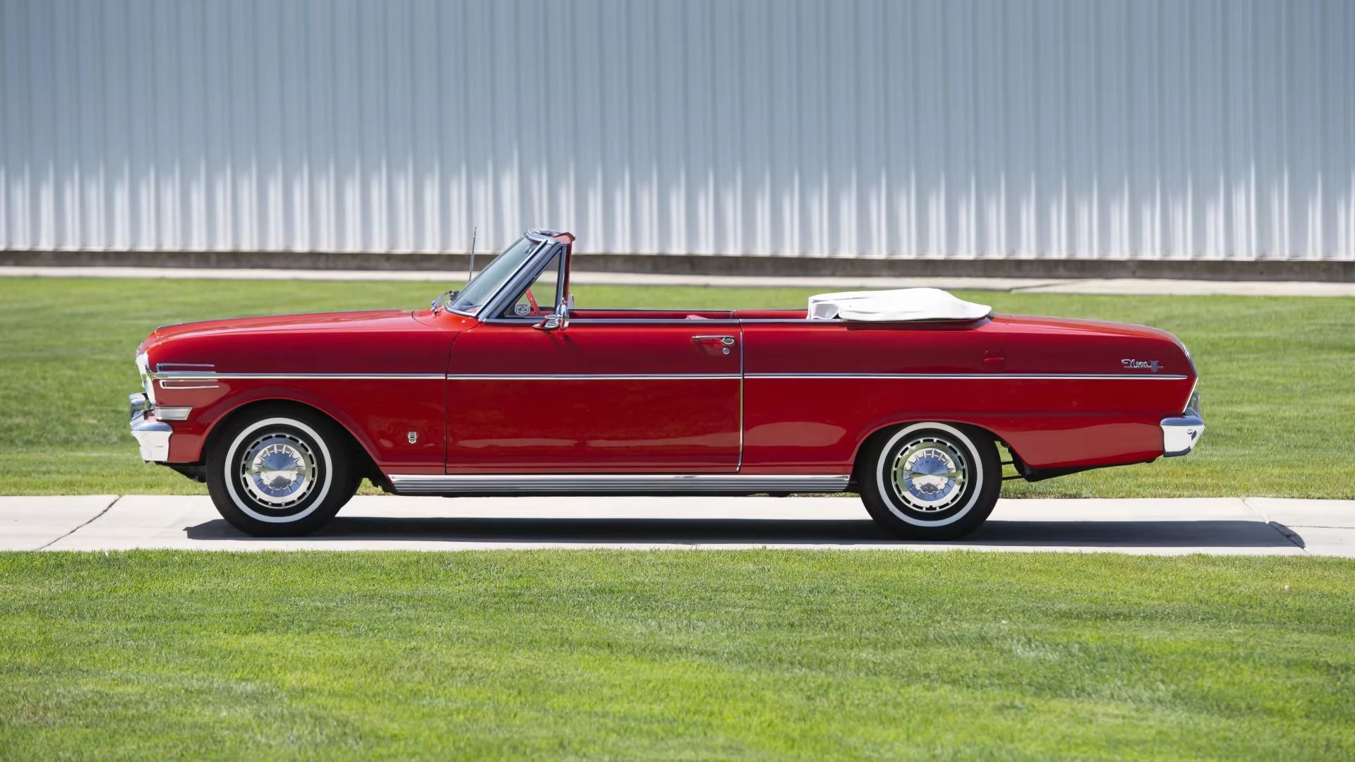 CC Tech: Inside The 1962 Chevy II/Nova: More Like A Ford Falcon Than A Camaro 24 Left side view of a red 1962 Chevy II convertible with the top down