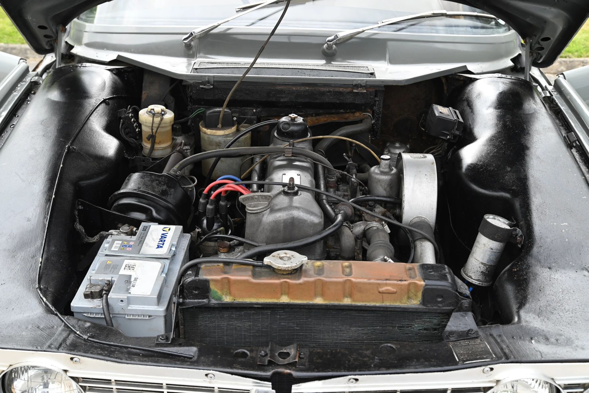 Engine of a 1966 Rover 2000 (P6)