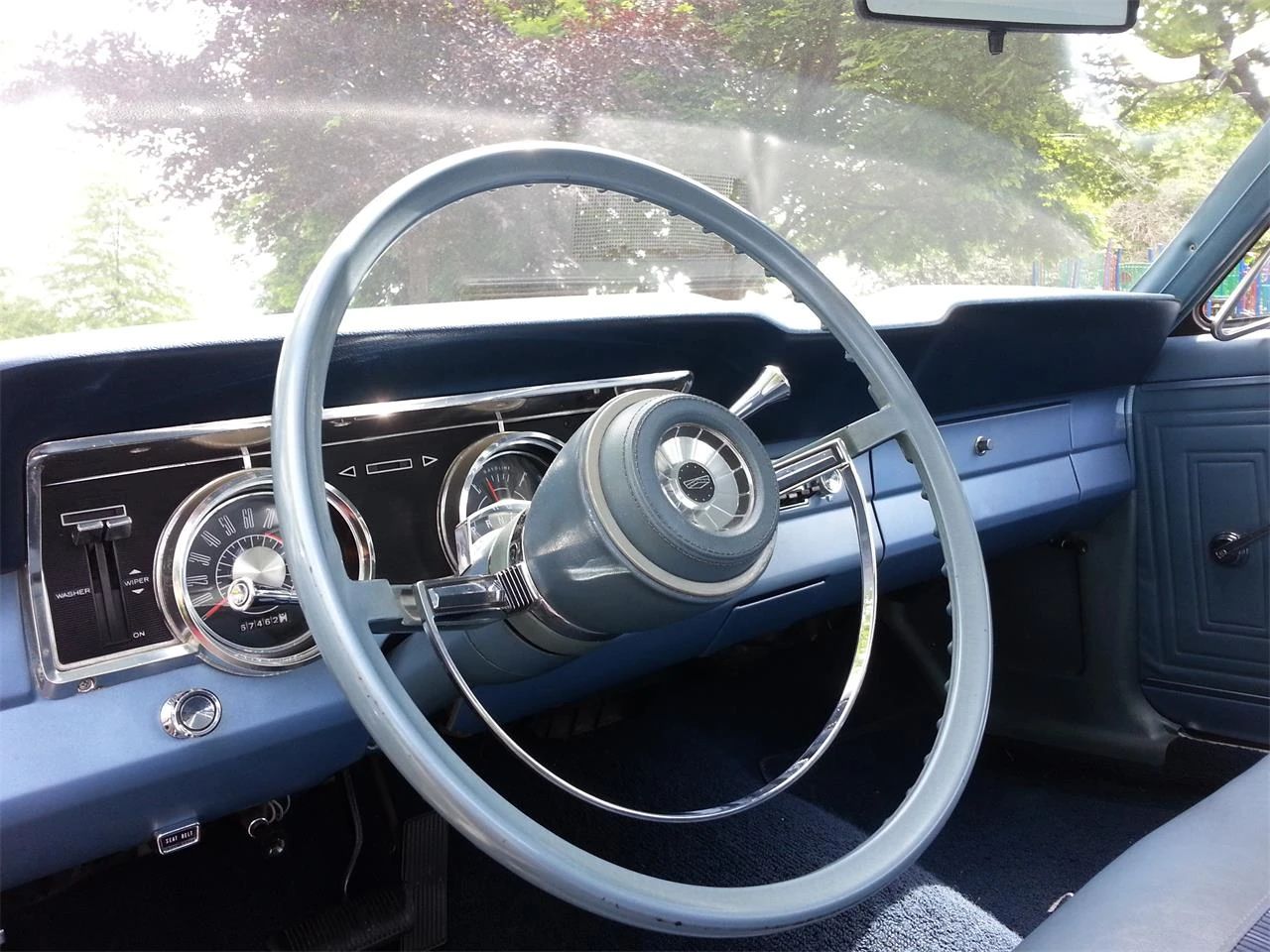 1967 Ford Falcon Sedans: Deeply Un-Hip Survivors That Have Somehow Beaten The Odds 14 Dashboard and steering wheel of a 1967 Ford Falcon sedan