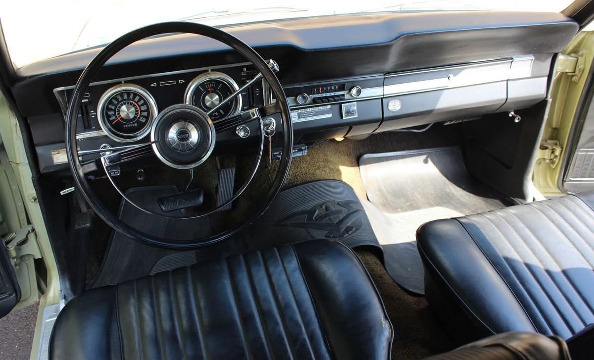 1967 Ford Falcon Sedans: Deeply Un-Hip Survivors That Have Somehow Beaten The Odds 10 Front bucket seats of a 1967 Ford Falcon Futura Sports Coupe with black interior