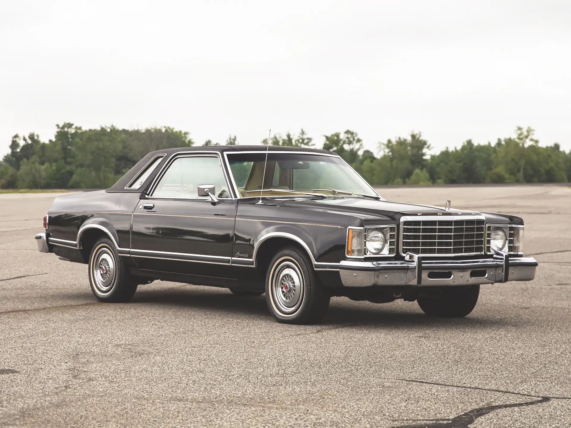 CC Tech: How the Mustang, Cougar, And Maverick Differed From The Original Ford Falcon Platform 38 Right front 3q view of a brown 1976 Ford Granada two-door