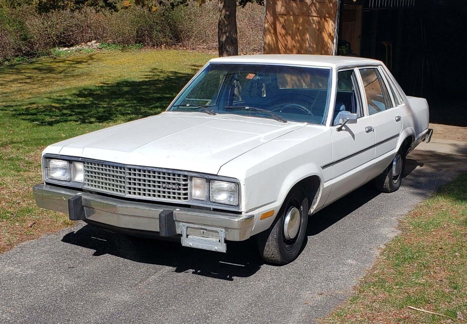 1968 Ford Techna Concept Car: Retro-Future Anachronism With A Weird Offset Driveshaft And Power Doors 26 Left front 3q view of a white 1978 Ford Fairmont four-door sedan