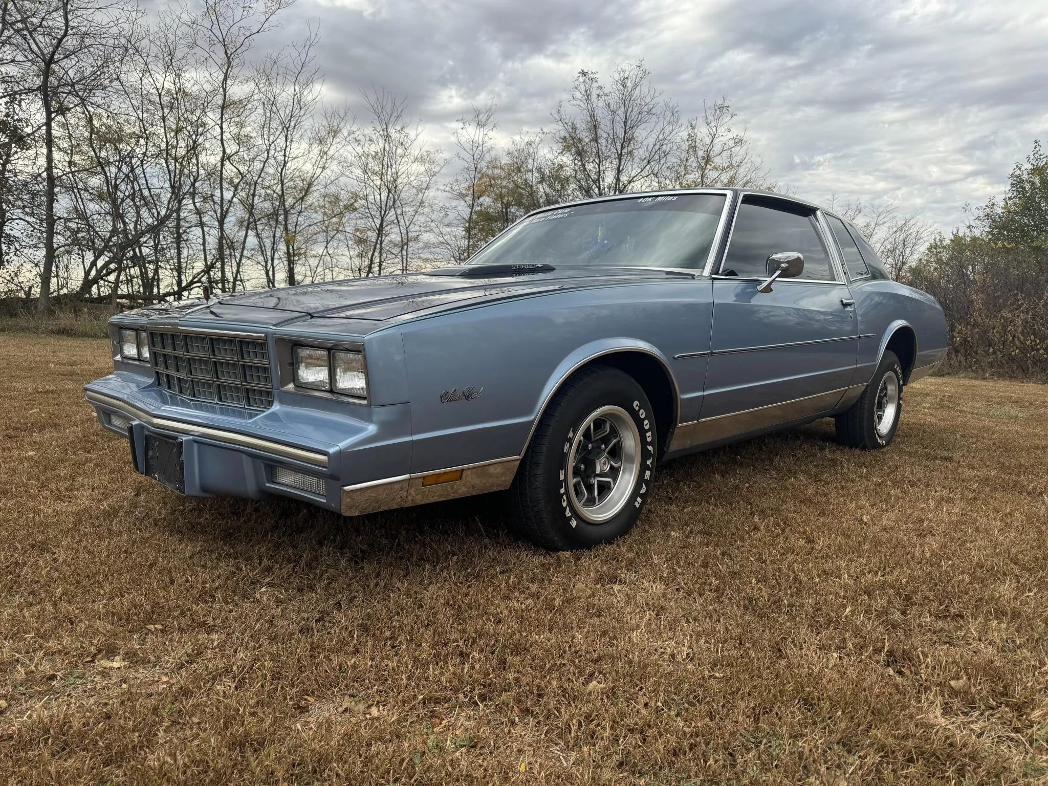 Rare Survivor: 1981 Chevrolet Monte Carlo Turbo V6 – Forgotten Chevy Still In Great Shape 9 Left front 3q view of a two-tone Dark Blue over Light Blue 1981 Chevrolet Monte Carlo turbo
