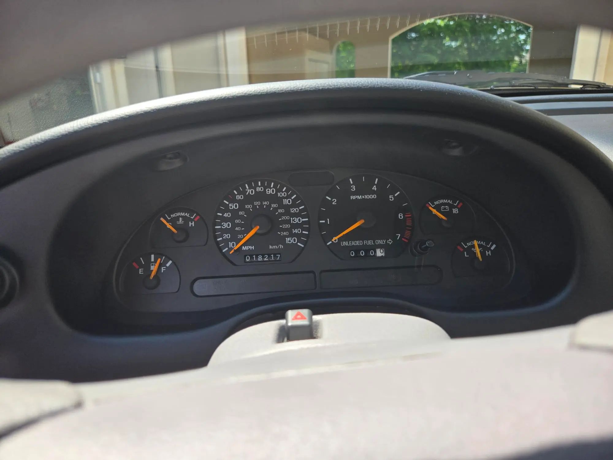 Rare 1995 Ford Mustang GTS Was A Short-Lived Reinvention Of The Old LX 5.0L 17 Instrument panel of a 1995 Ford Mustang coupe with a gray interior