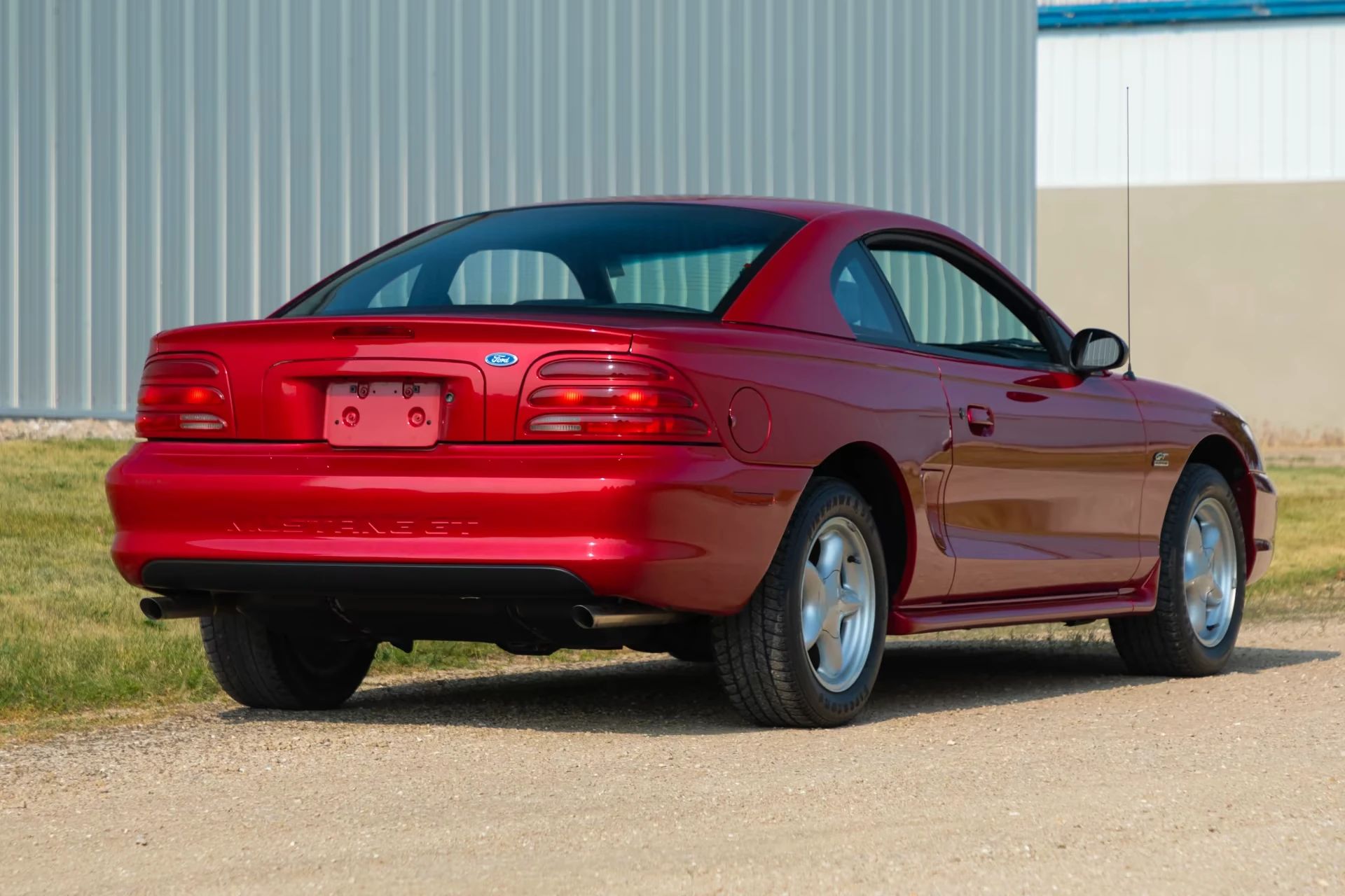 Rare 1995 Ford Mustang GTS Was A Short-Lived Reinvention Of The Old LX 5.0L 9 Right rear 3q view of a red 1995 Ford Mustang GTS coupe