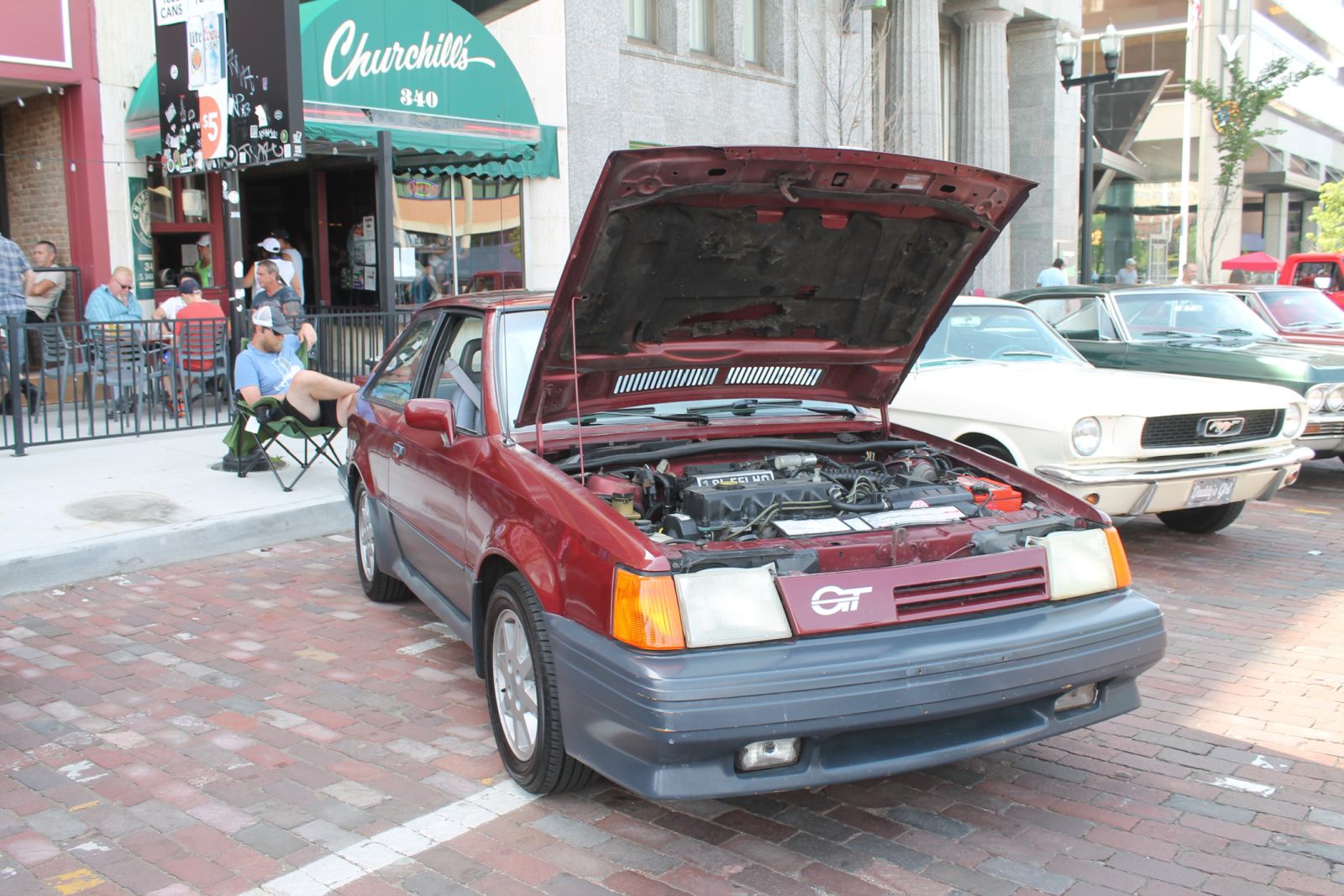 Curbside Musings: 1987 Ford Escort GT – Proper Form 1 1987 Ford Escort GT. Downtown Flint, Michigan. Saturday, August 16, 2025.