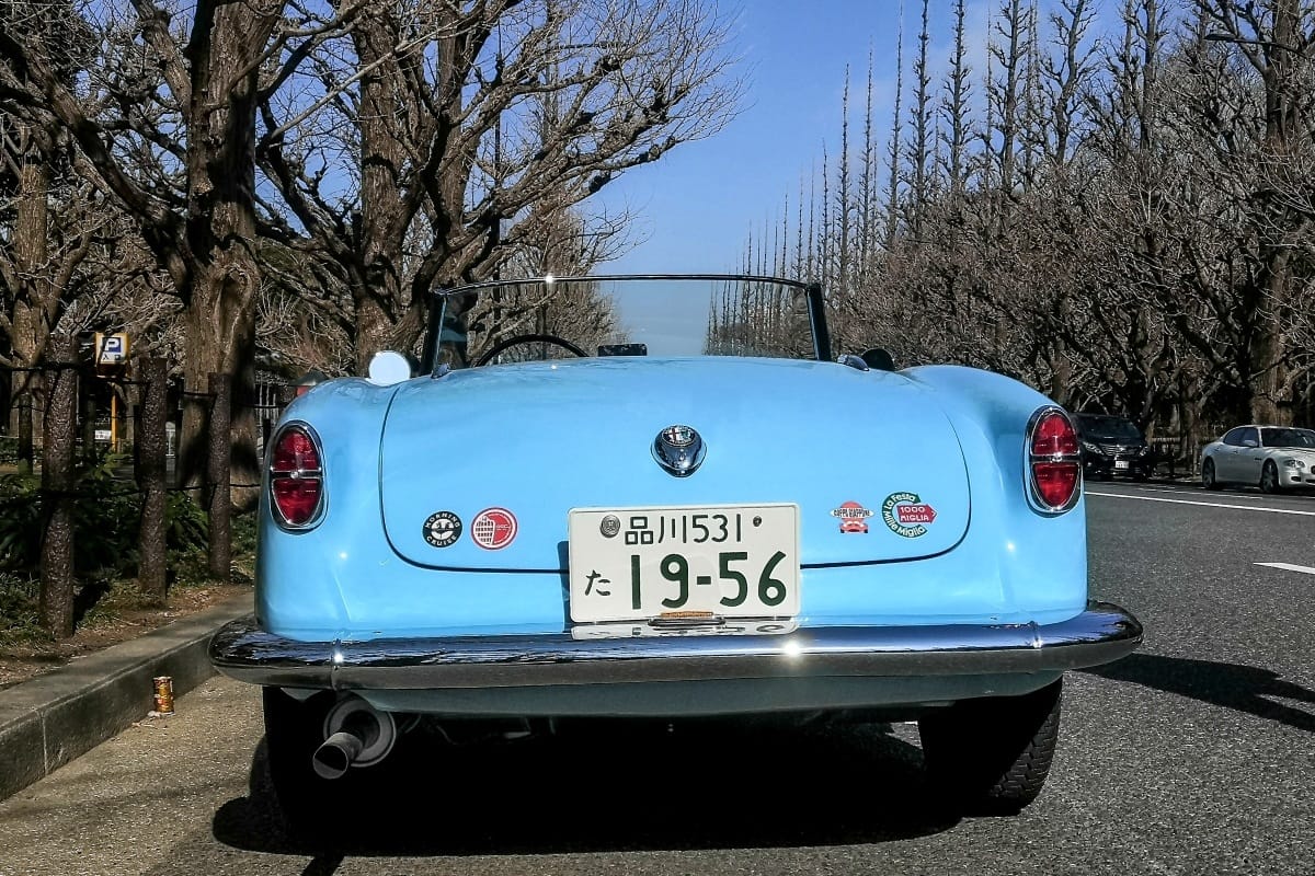 Curbside Find: 1956 Alfa Romeo Giulietta Spider: Blue Sky Thinking 3 IMG 20240218 100129 edited