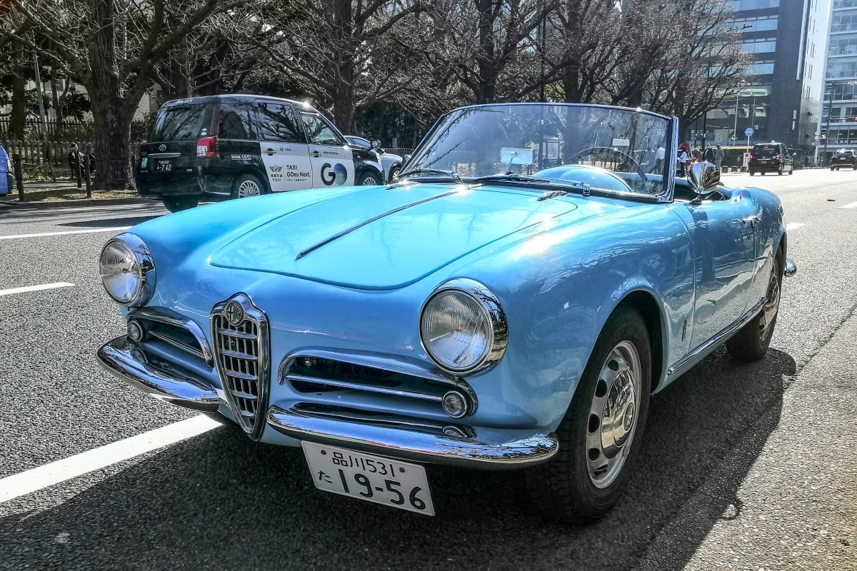 Curbside Find: 1956 Alfa Romeo Giulietta Spider: Blue Sky Thinking 9 IMG 20240218 100159 edited