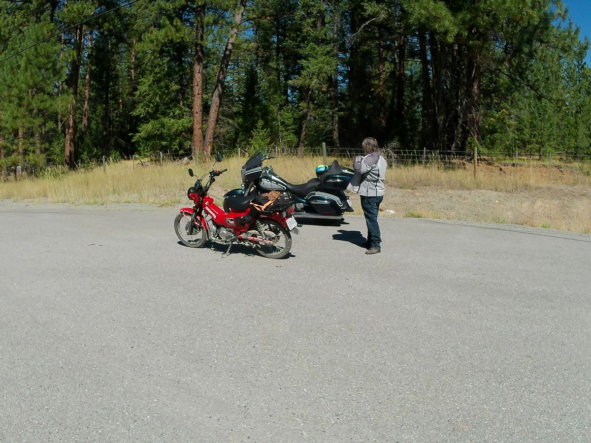 Turning 60 On Two Wheels – Part 3: 2025 Yamaha XT250 And Honda Trail 125, At The Kettle Valley Railway 7 IMG 20240831 141201 20240831 115732