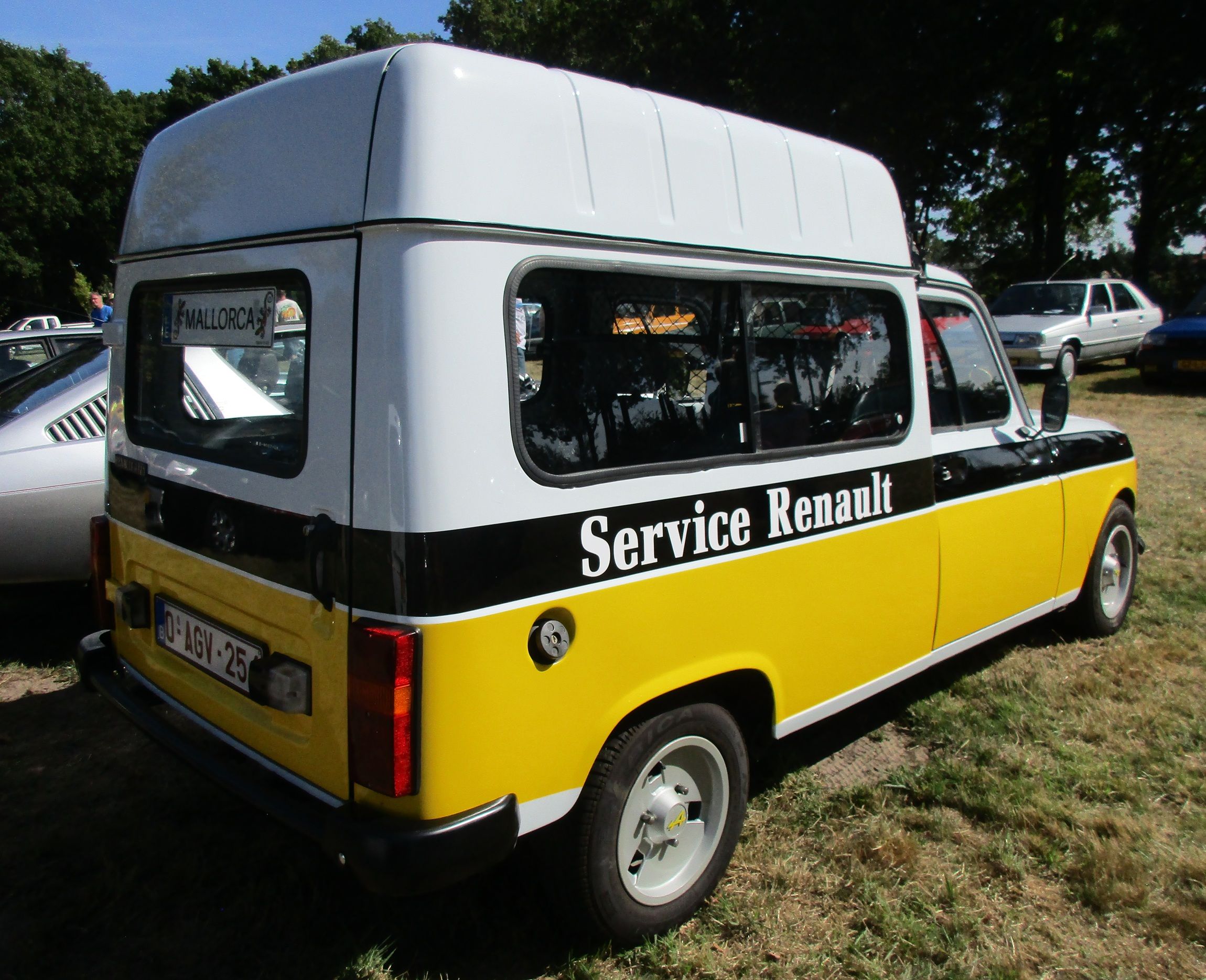 Car Show Outtakes: Four Renault 4 Fourgonnettes 14 Renaultoloog 2025 - Renault 4 F6 Fourgonnette with raised roof - 3