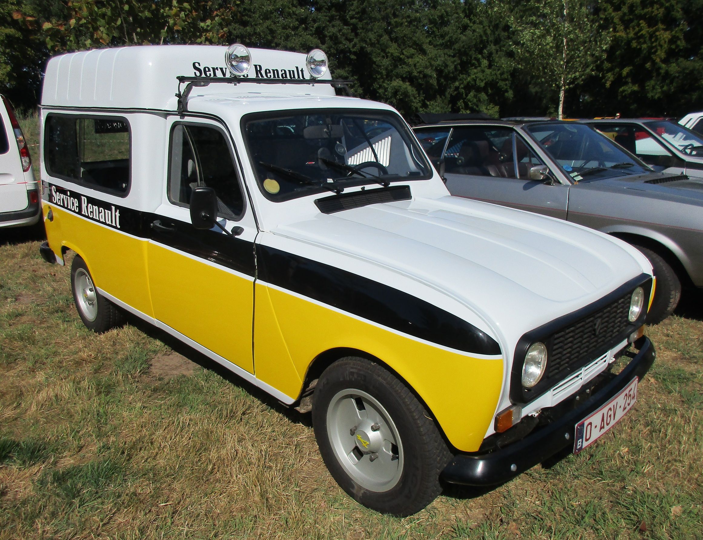 Car Show Outtakes: Four Renault 4 Fourgonnettes 12 Renaultoloog 2025 - Renault 4 F6 Fourgonnette with raised roof - 1